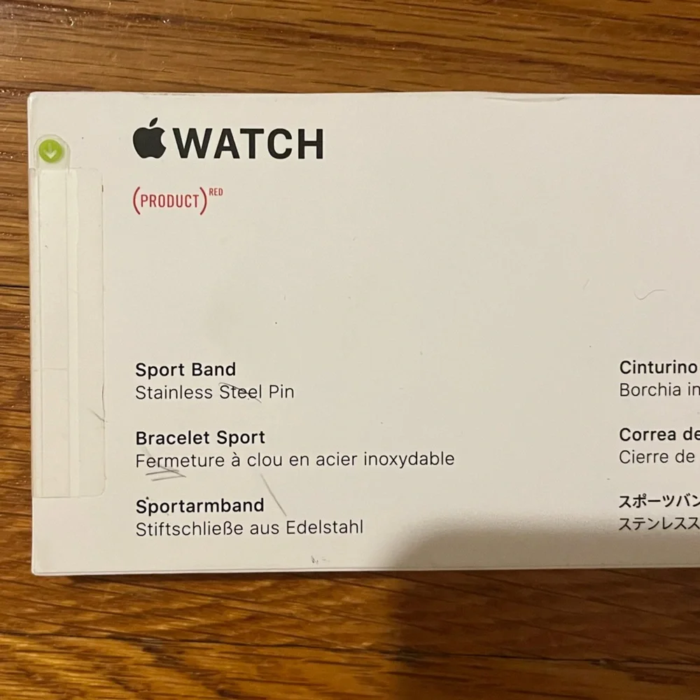 Apple Red Silicone Sport Band for Apple Watch